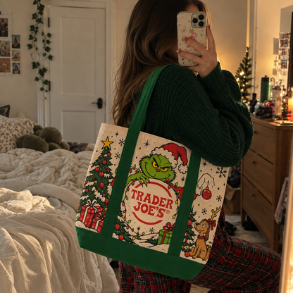 Grinch Trader Joe's Tote