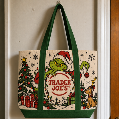 Grinch Trader Joe's Tote