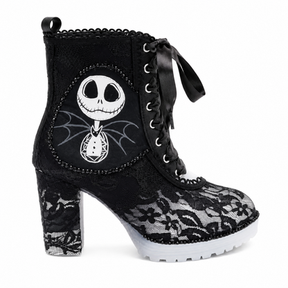 Gothic Lace Jack Skellington Boots