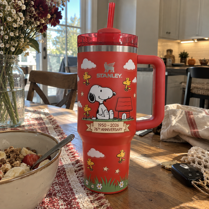 Snoopy 76th Anniversary 40oz Tumbler