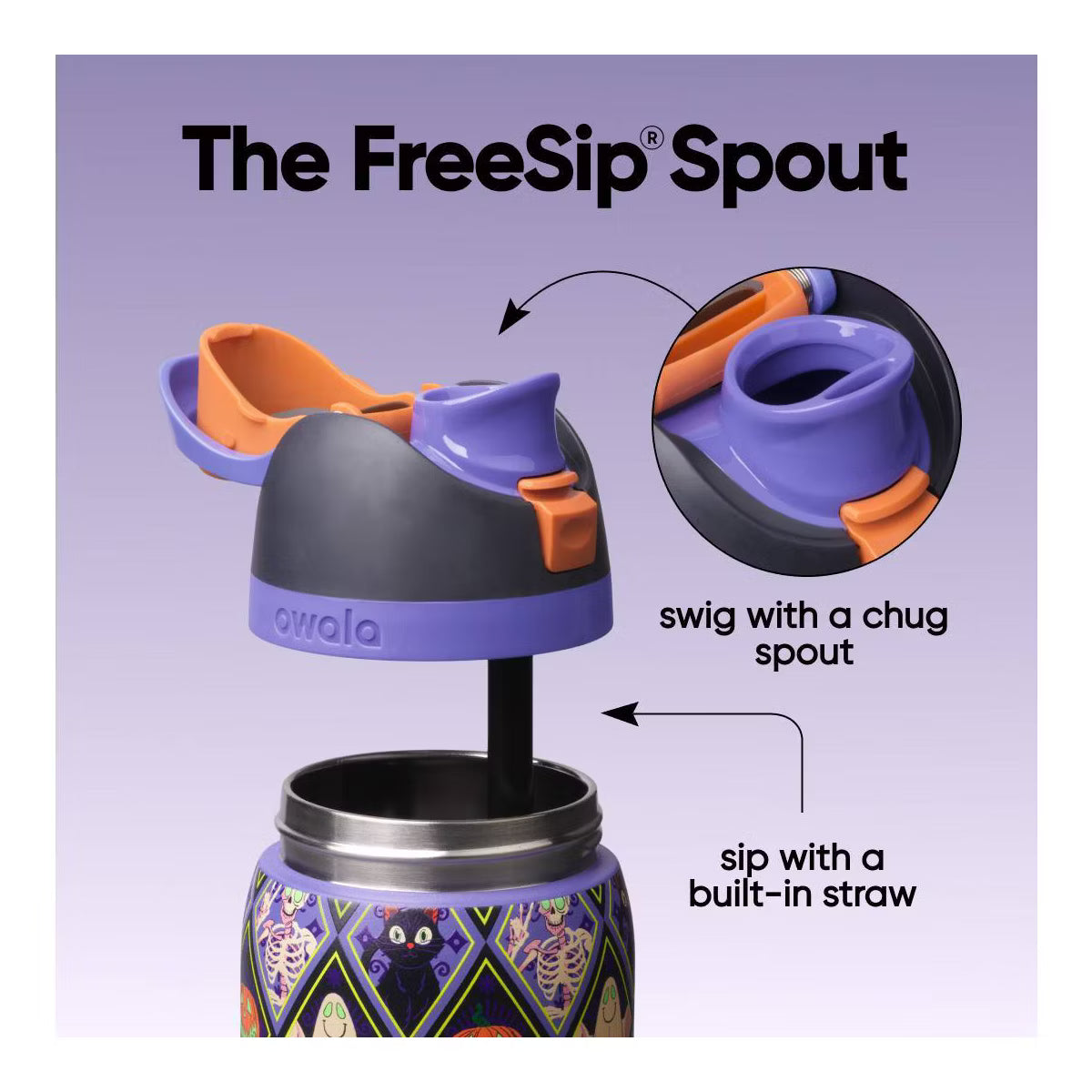 32oz Stainless Steel Special Edition Spooky FreeSip