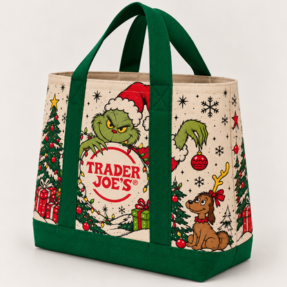 Grinch Trader Joe's Tote
