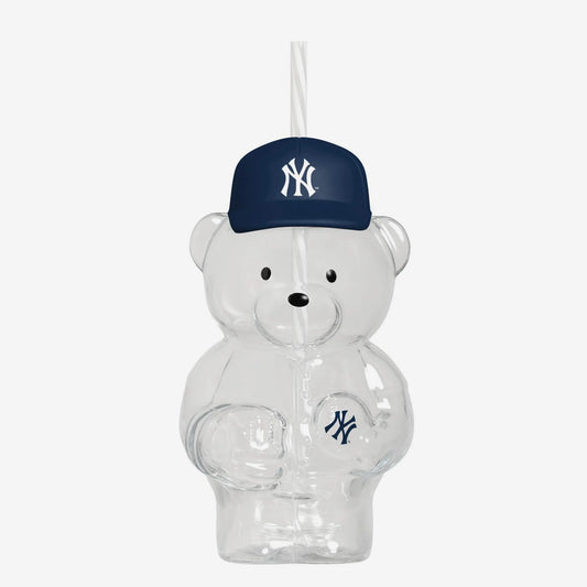 New York Yankees Glass Bear Tumbler